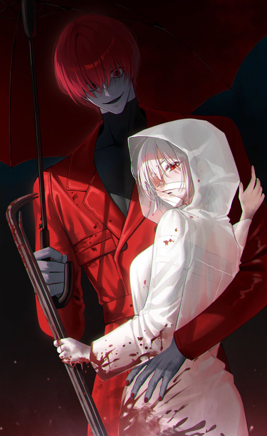 heroine and mr. scarletella (homicipher) drawn by mohaka_(m_0haka)