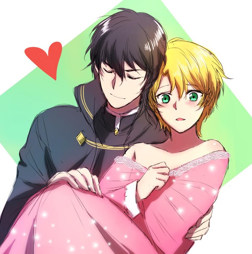 wolfram von bielefeld and shibuya yuuri (kyou kara maou!) drawn by huakehui
