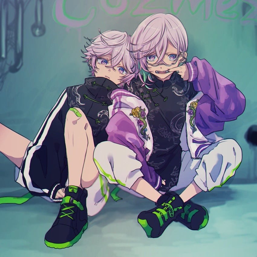 yatonokami kanata and yatonokami nayuta (paradox live) drawn by shirota69
