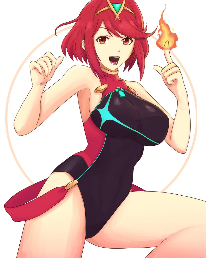 pyra (xenoblade chronicles and 1 more) drawn by truejekart