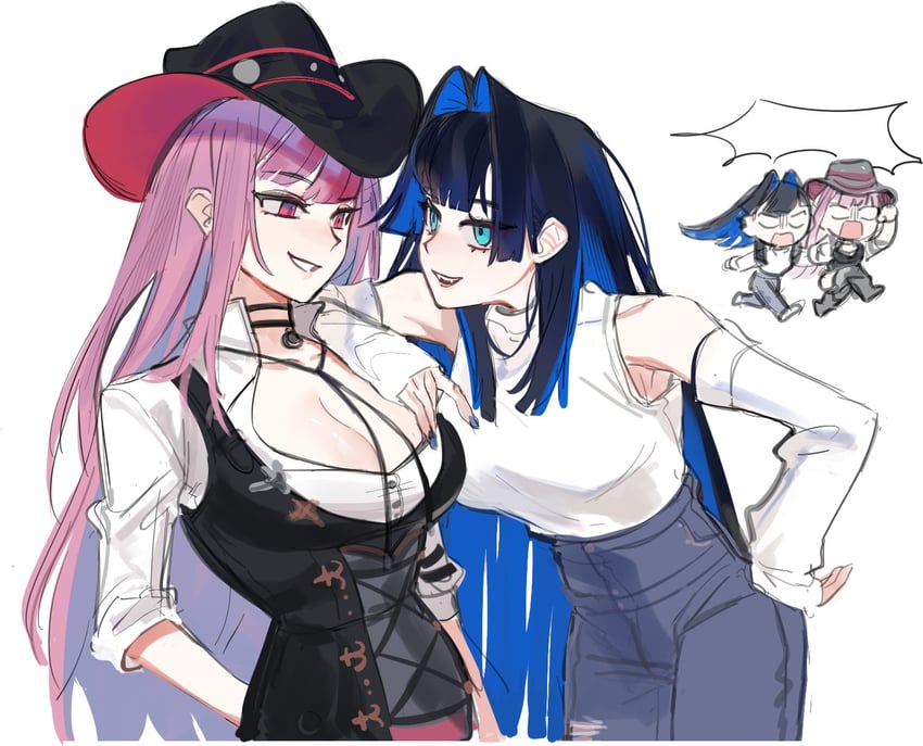 mori calliope and ouro kronii (hololive and 1 more) drawn by eus_ing