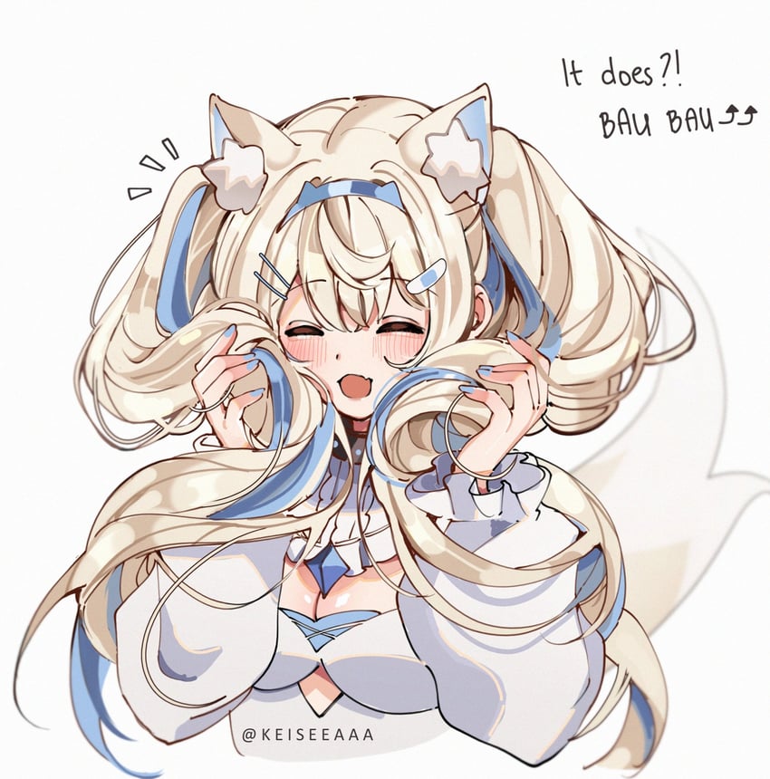 fuwawa abyssgard (hololive and 1 more) drawn by keisea
