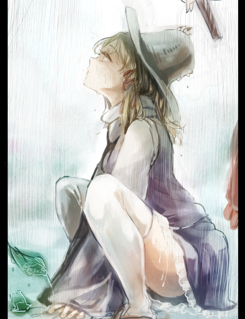 moriya suwako and yasaka kanako (touhou) drawn by hiso_(inoino_4)