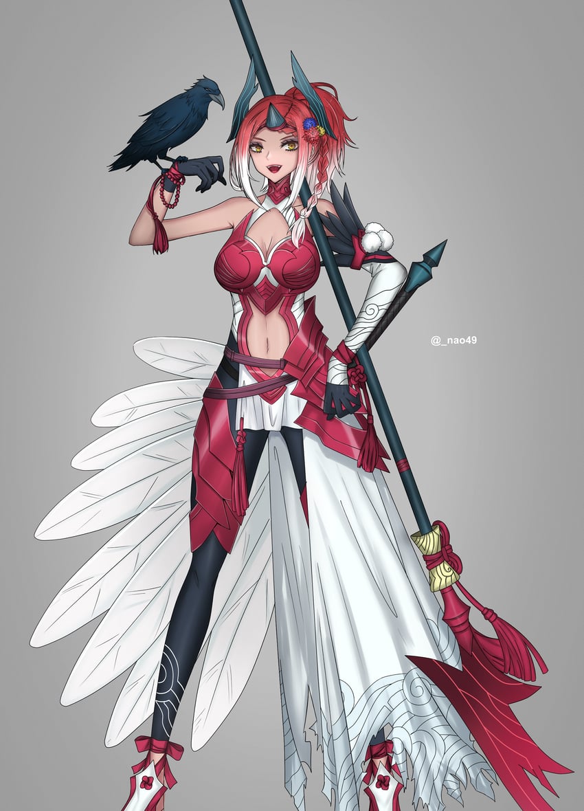 warrior of light, kiichi hogen, and akasha xueqi (final fantasy and 1 more) drawn by nao49