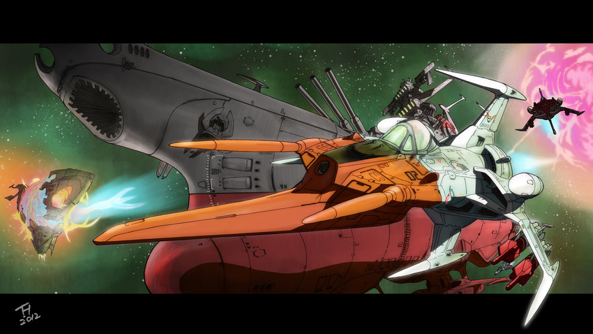 cosmo zero (uchuu senkan yamato and 1 more) drawn by kujira_gunsou