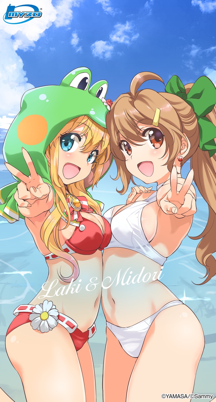 midori-chan and nijikawa laki (project upd8 and 2 more) drawn by inoue_sora