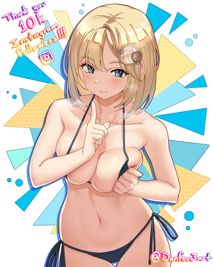 watson amelia (hololive and 1 more) drawn by danfer3