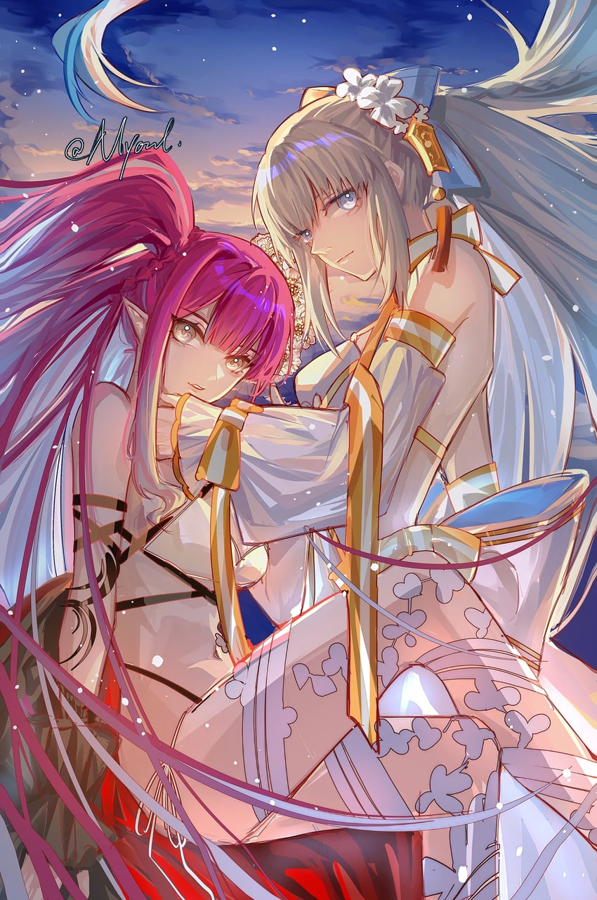 baobhan sith and morgan le fay (fate and 1 more) drawn by tenkiame_(myonl)