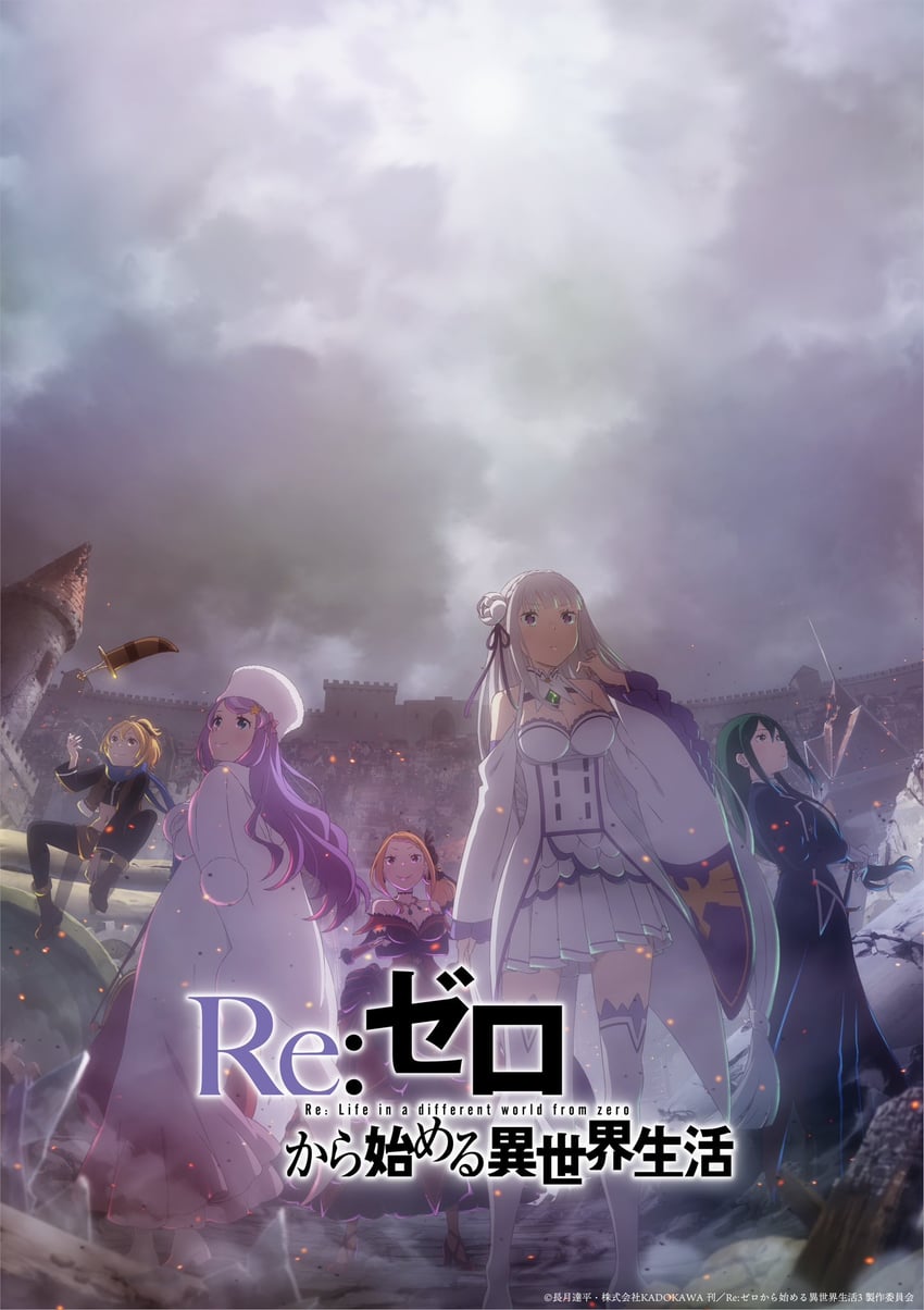 emilia, felt, priscilla barielle, crusch karsten, and anastasia hoshin (re:zero kara hajimeru isekai seikatsu)