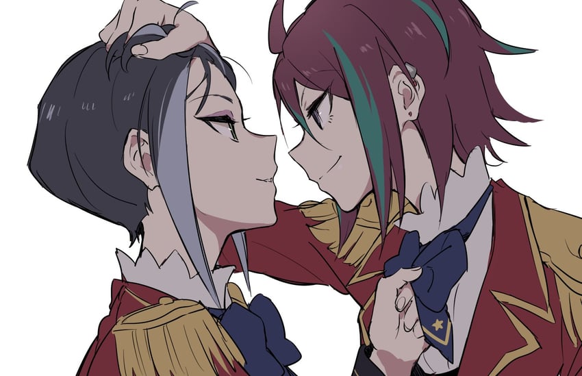 hibiki anna and yachigusa momoko (aikatsu! and 1 more) drawn by shiontaso