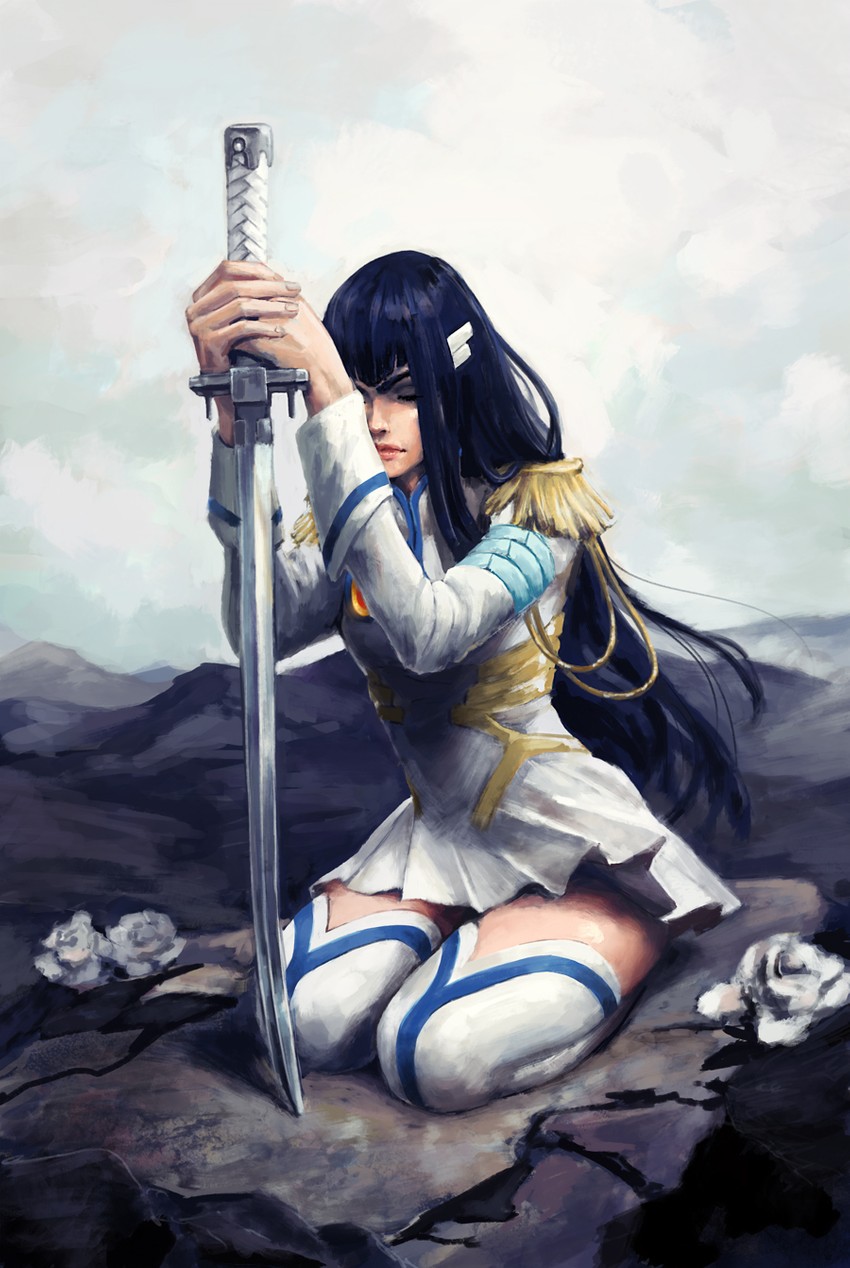 kiryuuin satsuki and junketsu (kill la kill) drawn by lia_marin