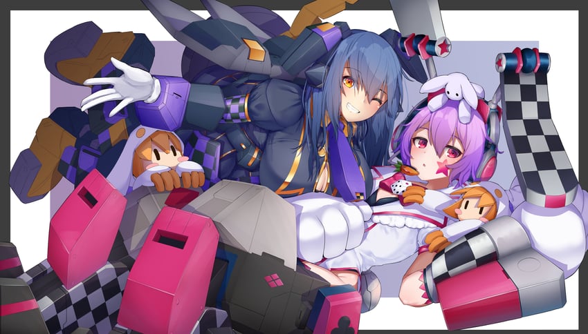renny lop and patty lop (cosmic break) drawn by sgame_deme