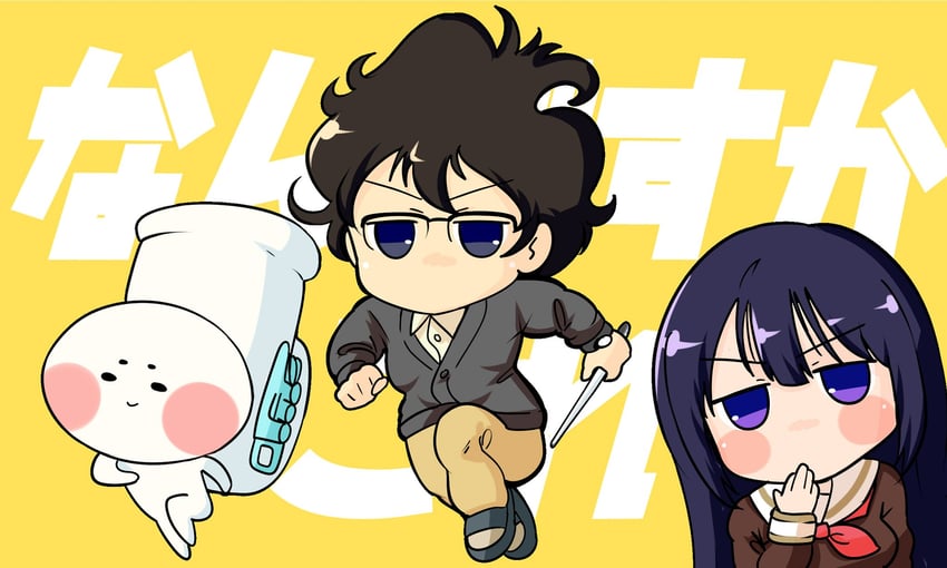 kousaka reina, tuba-kun, and taki noboru (hibike! euphonium and 1 more) drawn by kanmuri_neko