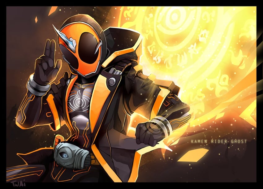 kamen rider ghost (kamen rider and 1 more) drawn by twai