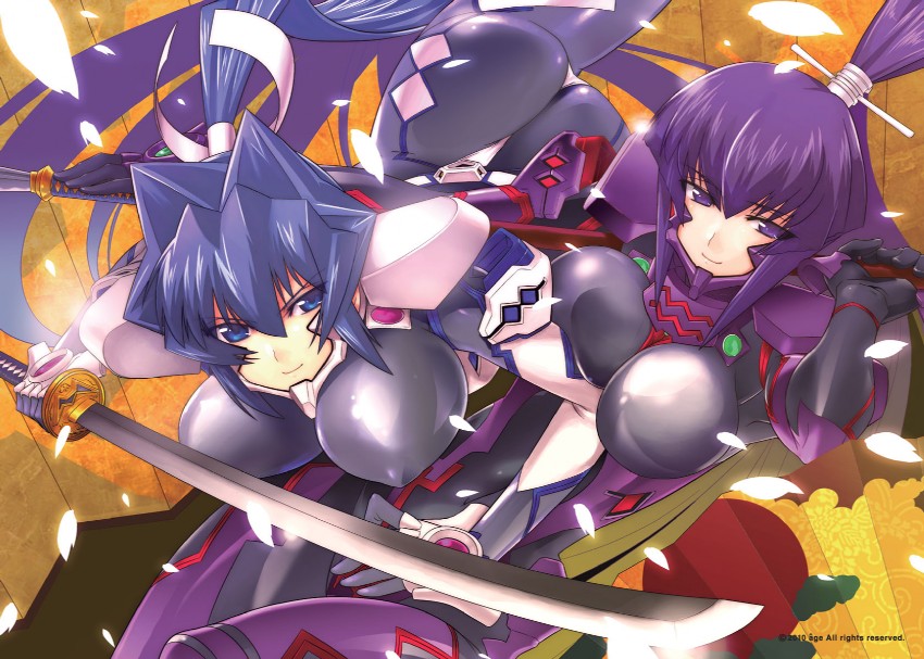mitsurugi meiya and koubuin yuuhi (muv-luv and 1 more)