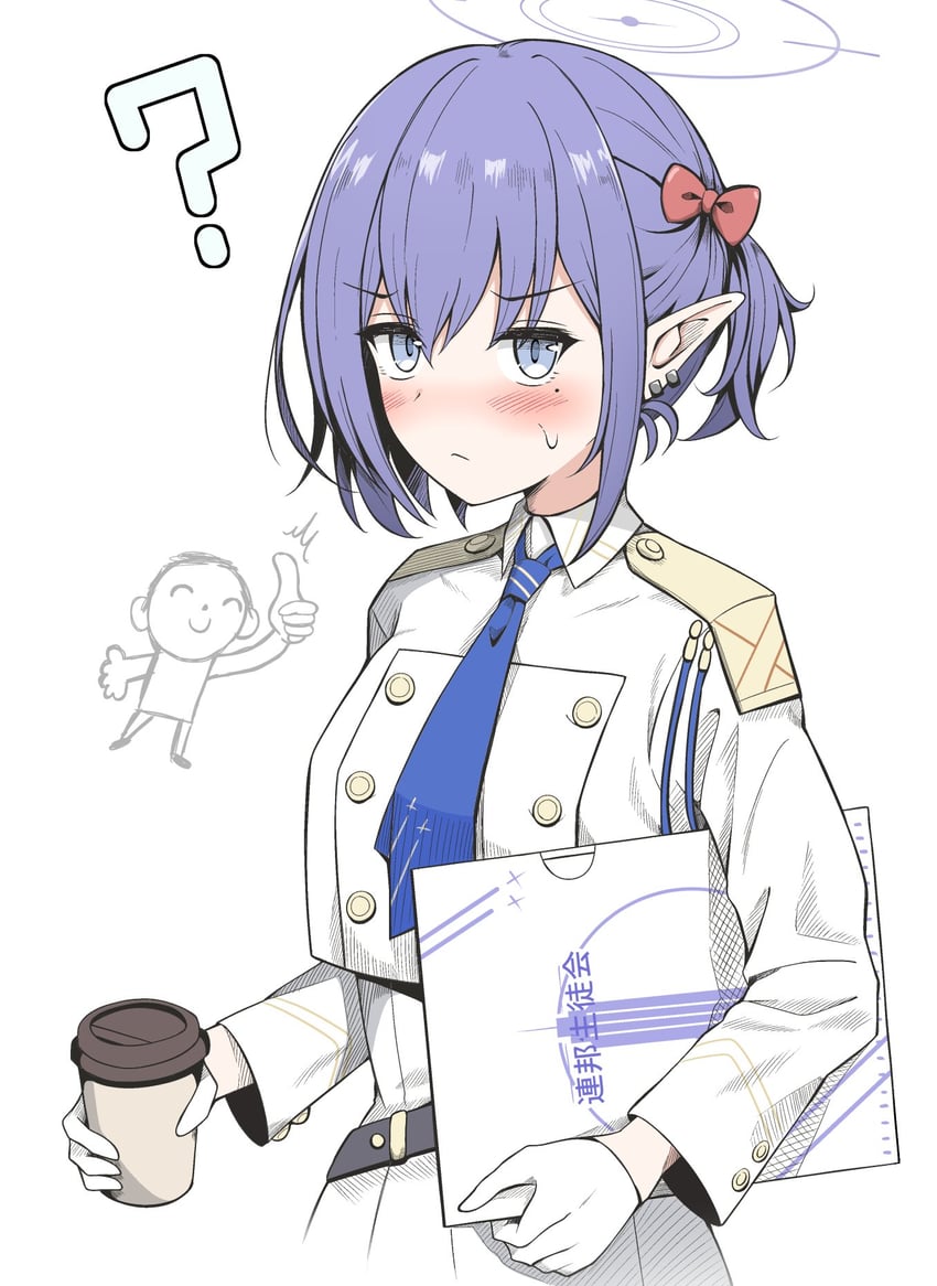 sensei, doodle sensei, and aoi (blue archive) drawn by karikura_(atatata71)
