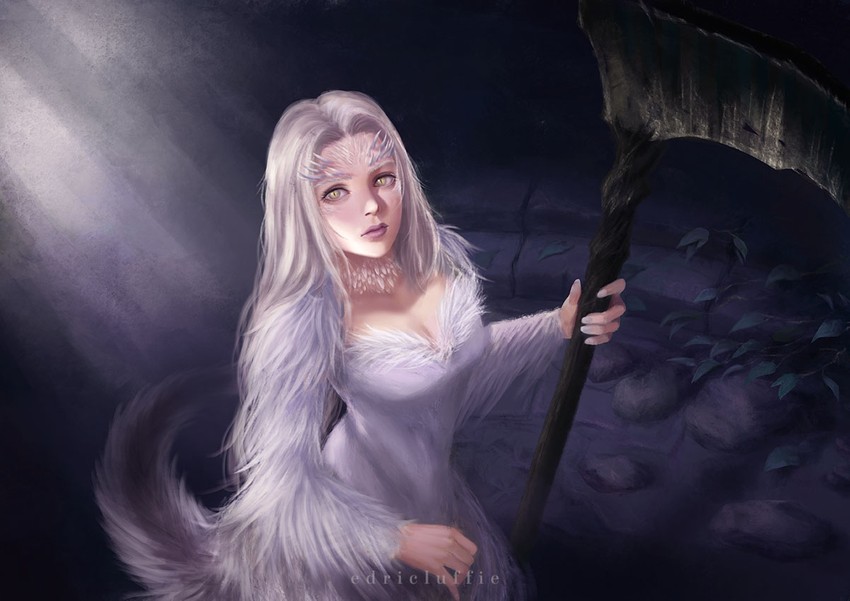 priscilla the crossbreed (dark souls and 1 more) drawn by luffie