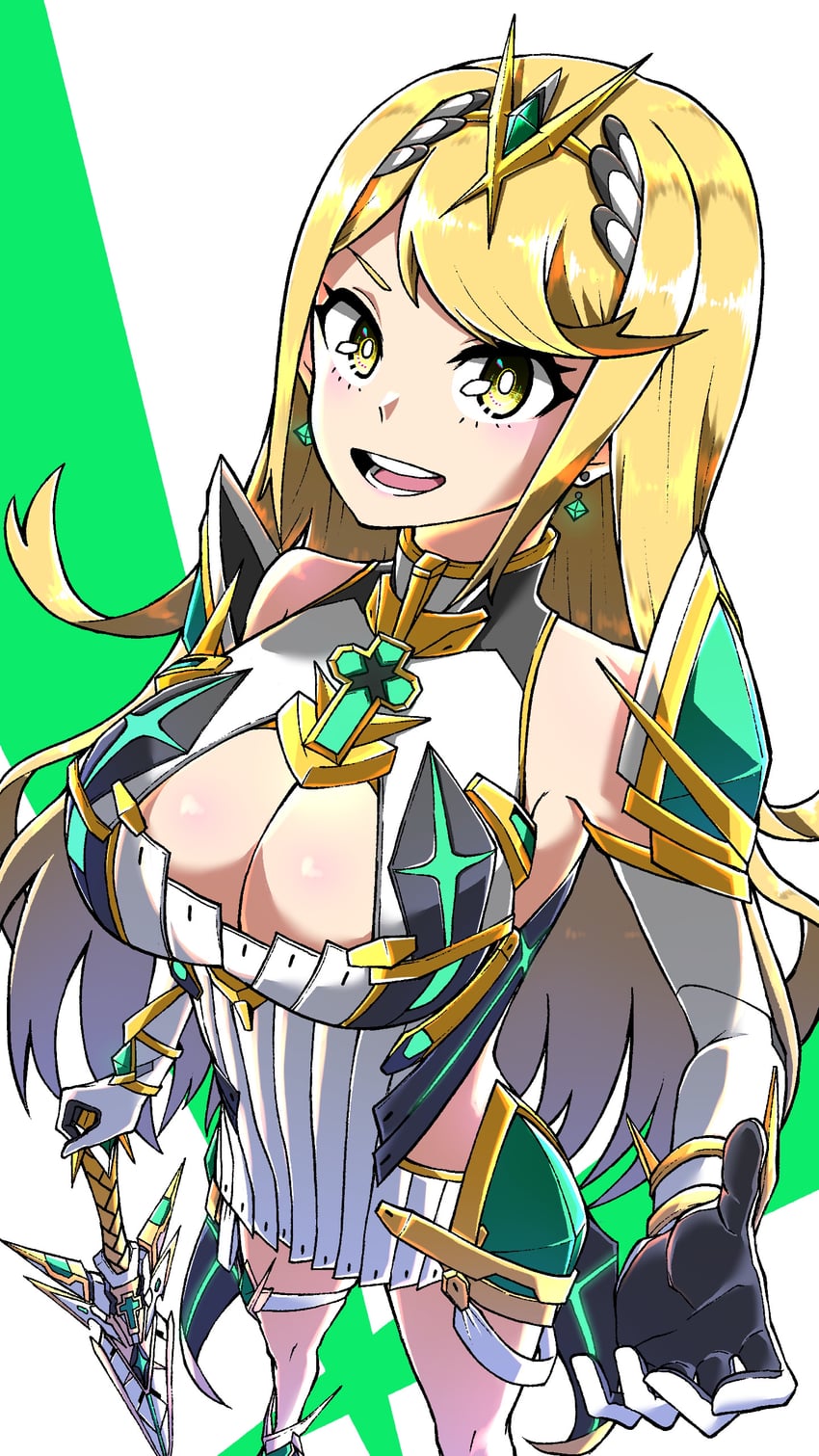 mythra (xenoblade chronicles and 1 more) drawn by matubara1207