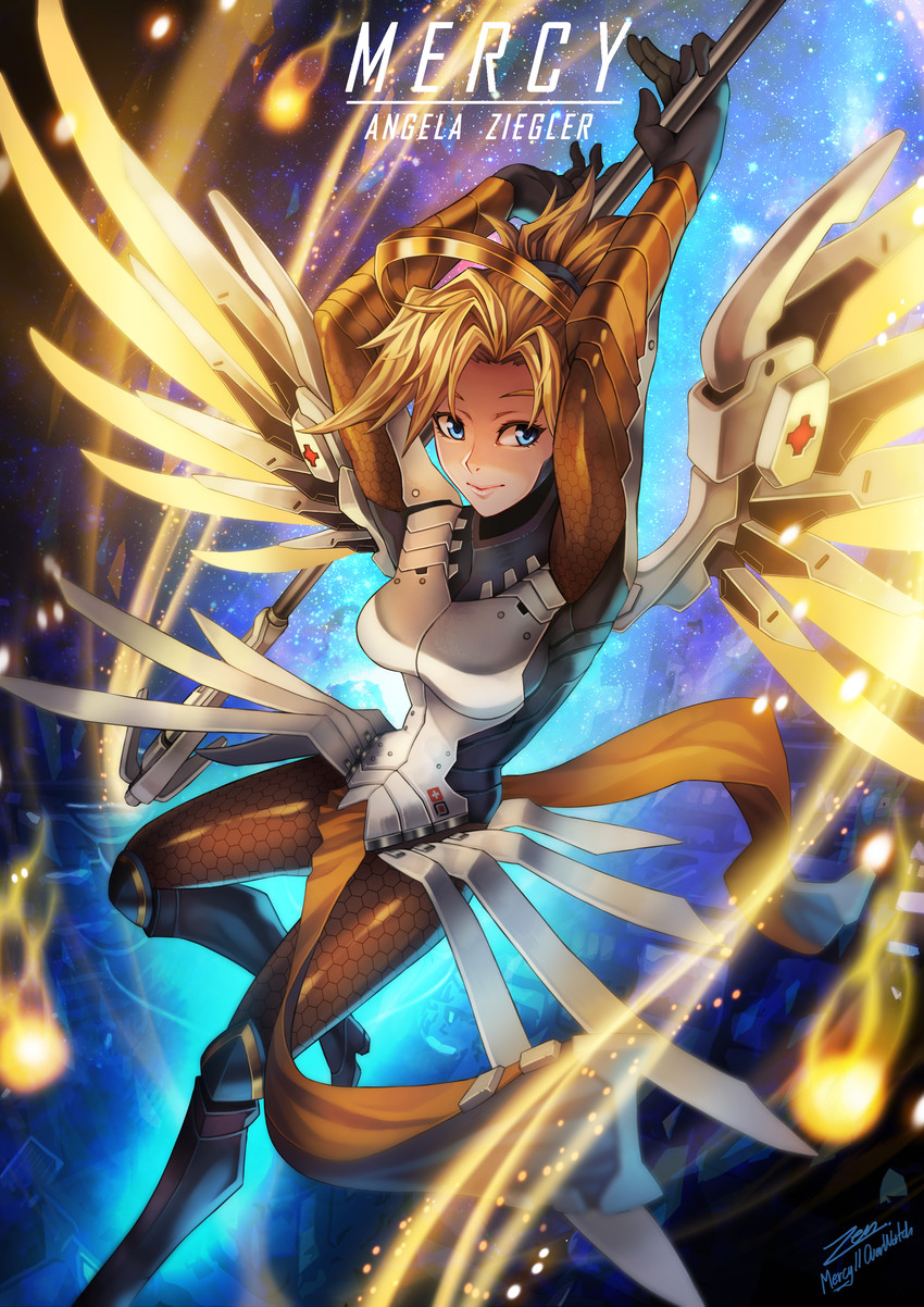 mercy (overwatch and 1 more) drawn by zen_(jirakun)
