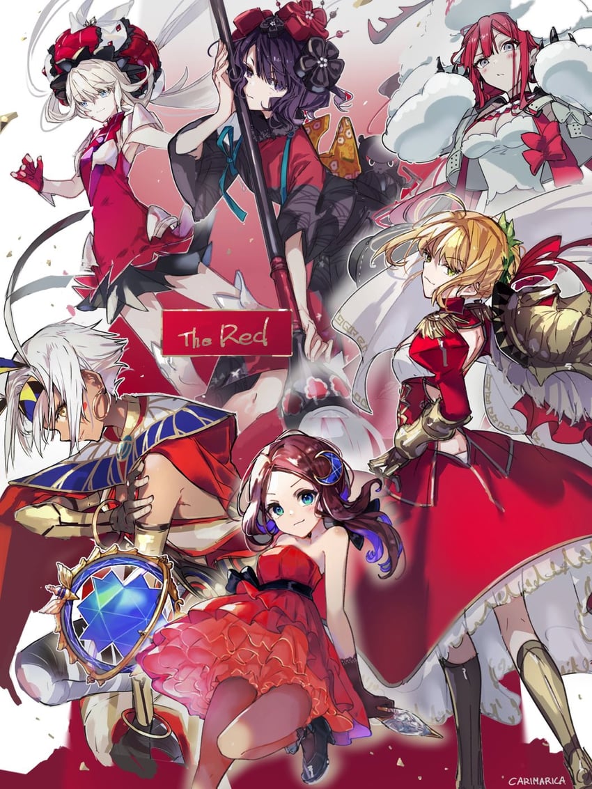 nero claudius, baobhan sith, nitocris, katsushika hokusai, leonardo da vinci, and 3 more (fate and 1 more) drawn by carimarica