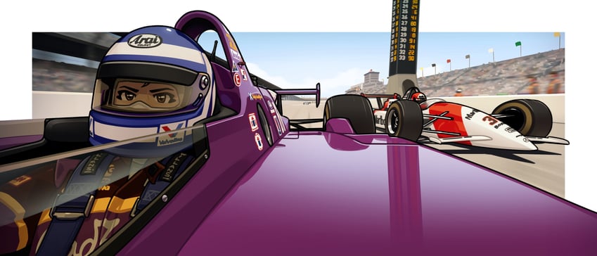 raelyn cunningham and al unser jr. (original and 3 more) drawn by arhentol