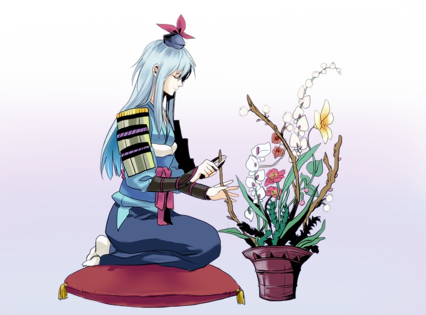 kamishirasawa keine and bushidou (touhou and 1 more) drawn by yoshiharu_(ryoji)