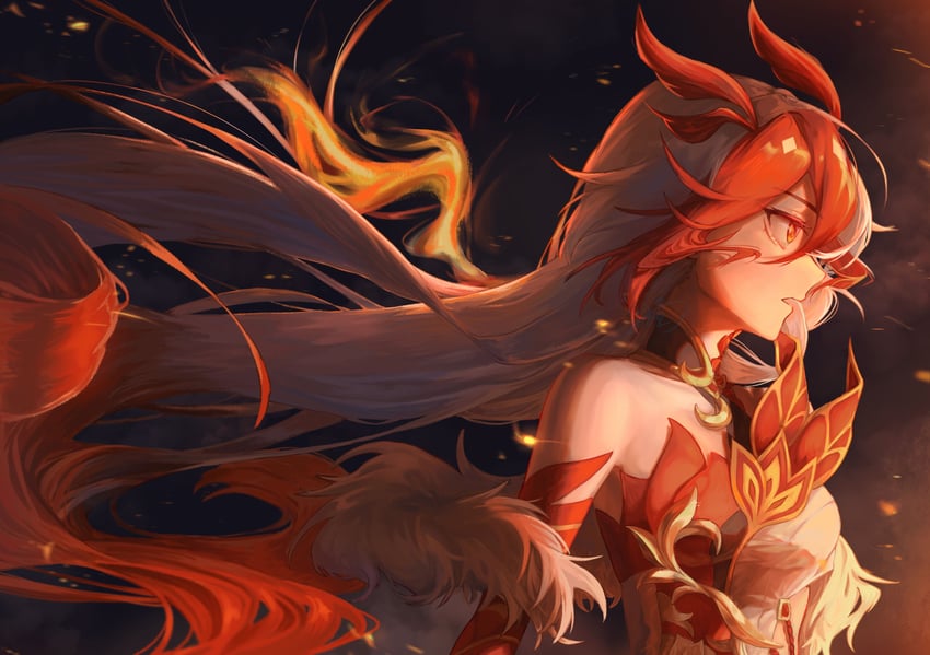 fu hua (honkai and 1 more) drawn by hyourou_m