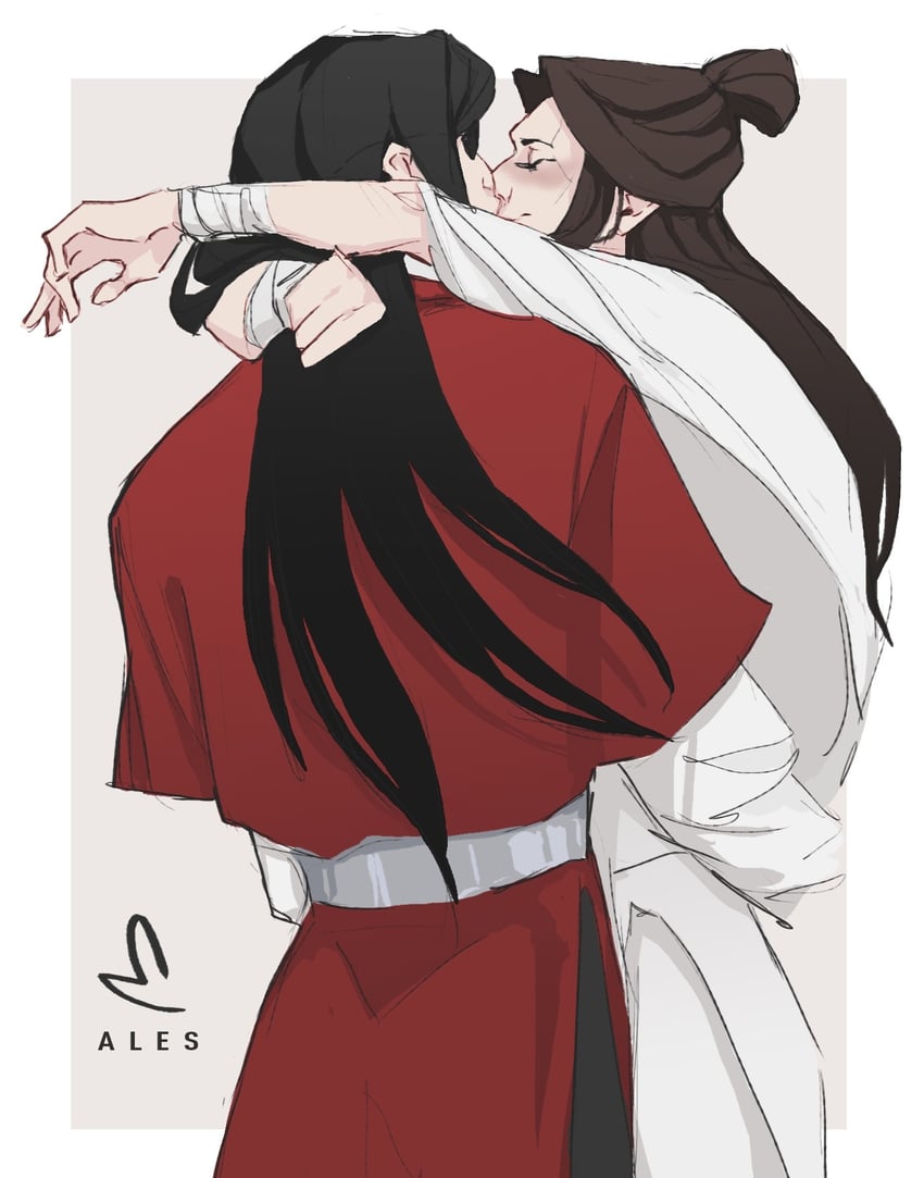 xie lian and hua cheng (tianguan cifu) drawn by ales