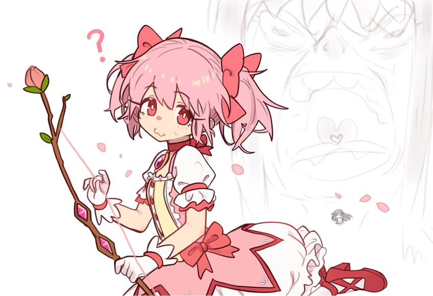 akemi homura and kaname madoka (mahou shoujo madoka magica) drawn by ebora
