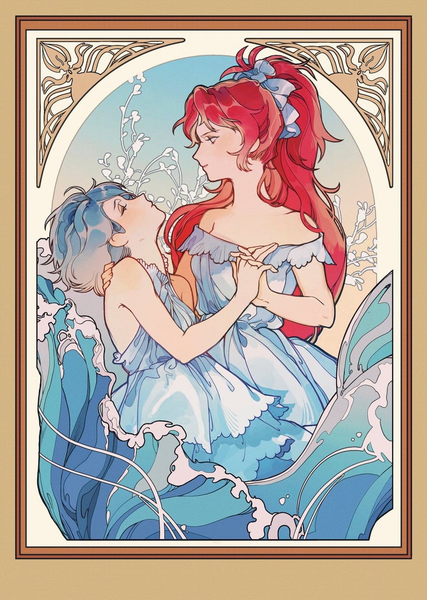 miki sayaka and sakura kyoko (mahou shoujo madoka magica) drawn by ziyin
