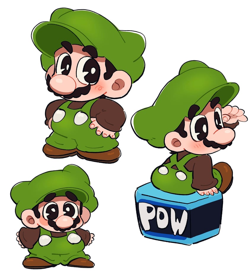 luigi (mario and 1 more) drawn by mimimi_(mimimim9999)