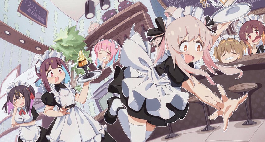 oyama mahiro, oyama mihari, hozuki momiji, oka asahi, murosaki miyo, and 1 more (onii-chan wa oshimai!) drawn by rogomarebuteki