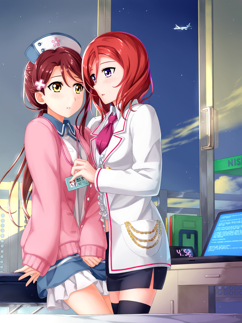 nishikino maki and sakurauchi riko (love live! and 2 more) drawn by tucana