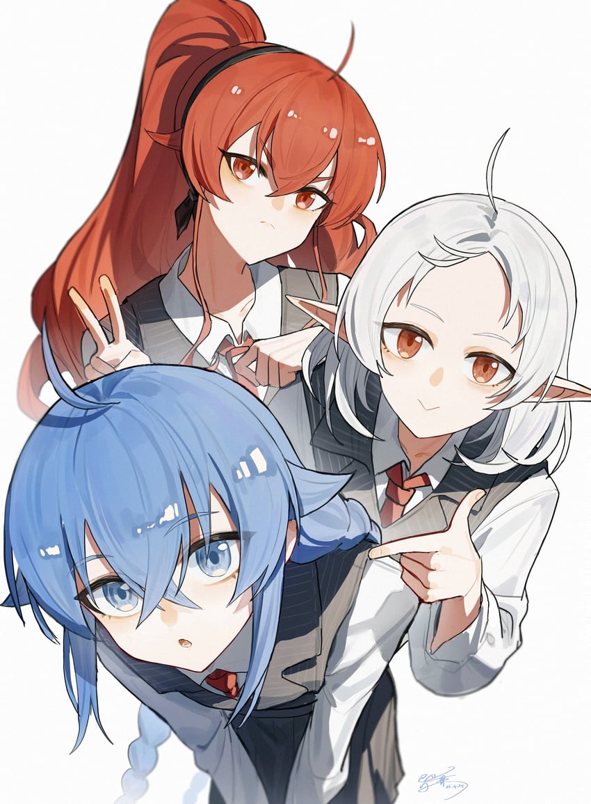 roxy migurdia, eris greyrat, and sylphiette (mushoku tensei) drawn by yisjhui