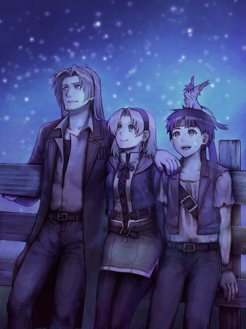 cecilia lynne adelhyde, rody roughnight, and jack van burace (wild arms and 1 more) drawn by yururi-ra
