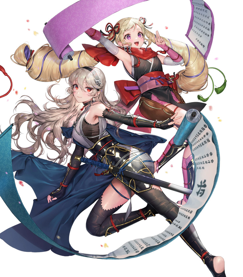female corrin and elise (fire emblem and 2 more) drawn by sencha_(senchat)