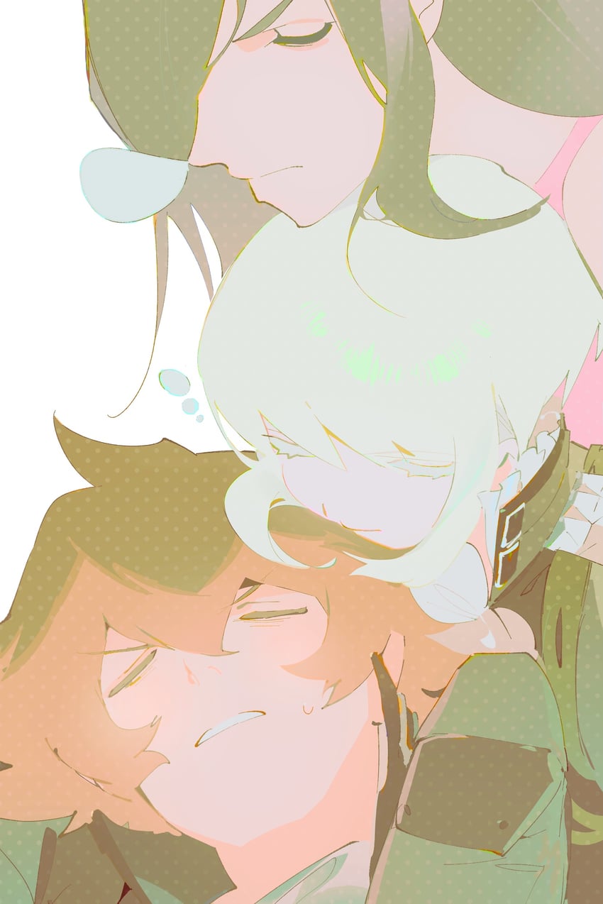 lio fotia, gueira, and meis (promare) drawn by km_(ksolee1201)