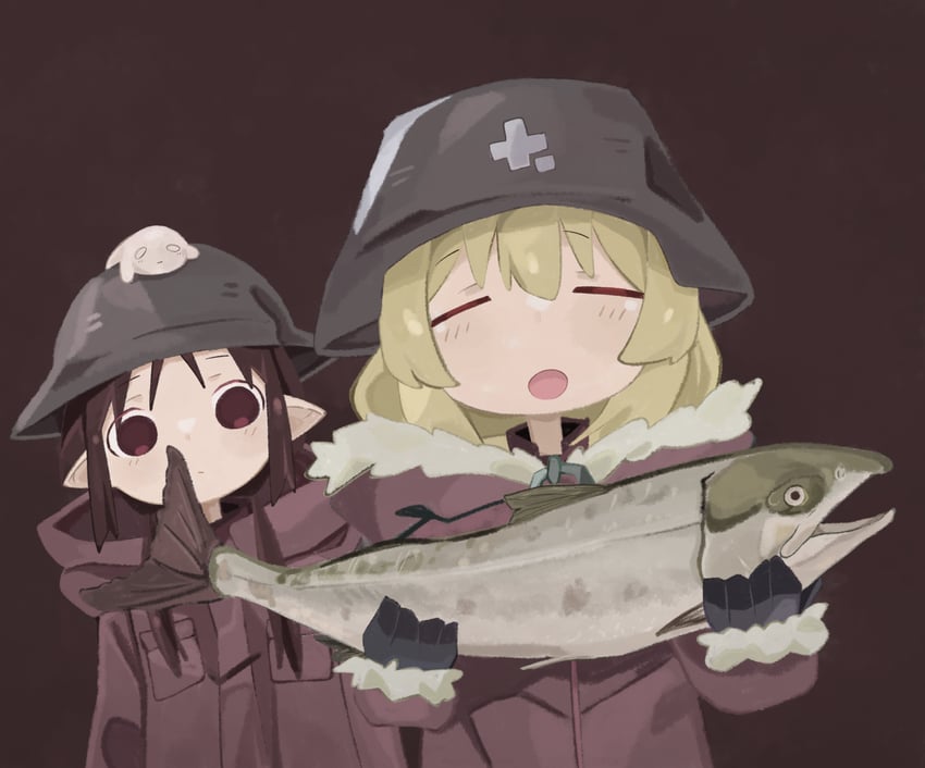 chito, yuuri, and nuko (shoujo shuumatsu ryokou) drawn by naaga_sonomono