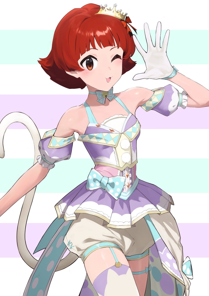 nonohara akane (idolmaster and 2 more) drawn by yabukara