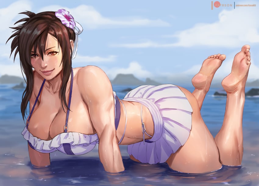 tifa lockhart (final fantasy and 3 more) drawn by rejean_dubois