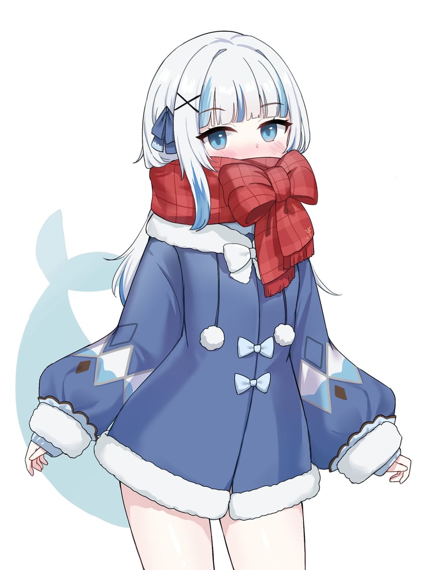 gawr gura (hololive and 1 more) drawn by cattocut