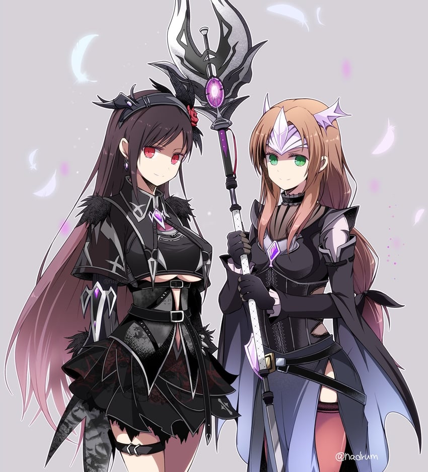 tifa lockhart and aerith gainsborough (final fantasy and 2 more) drawn by nanao_(zonzonsh)
