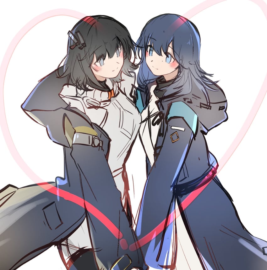 doctor, female doctor, endministrator, and female endministrator (arknights and 1 more) drawn by arya_melati