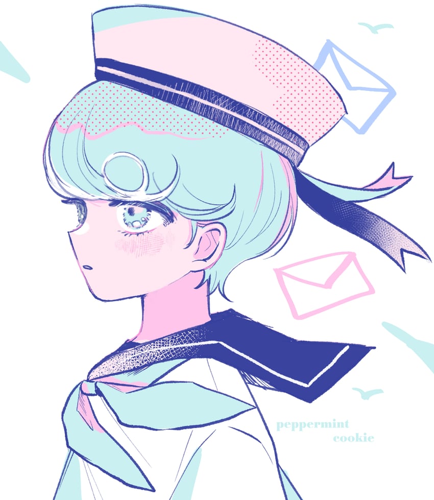 peppermint cookie (cookie run and 1 more) drawn by mamimumemo