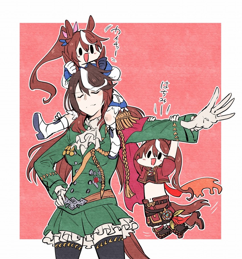 tokai teio and symboli rudolf (umamusume) drawn by takatsuki_nato