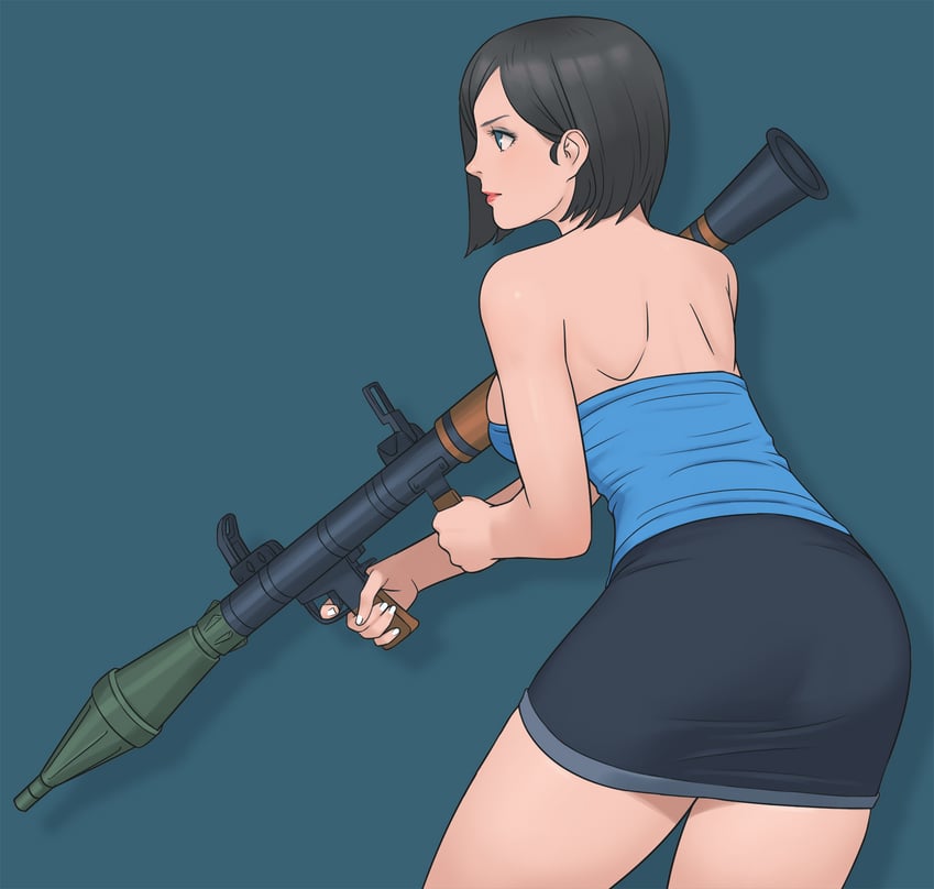 jill valentine (resident evil and 1 more) drawn by shigenobu