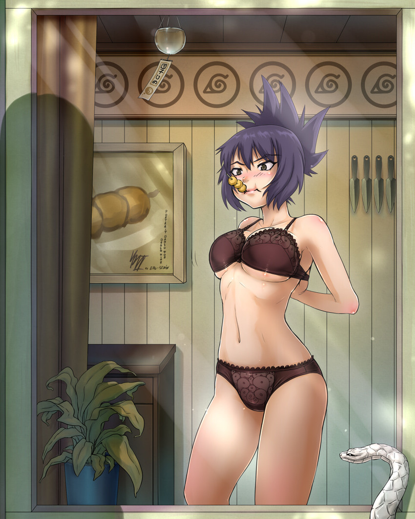 mitarashi anko and orochimaru (naruto) drawn by klaus_reinbach_iii