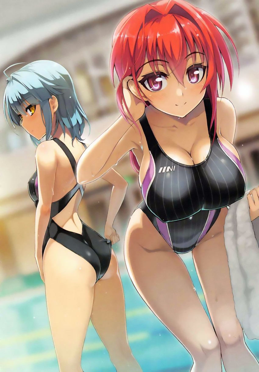 naruse mio and nonaka yuki (shinmai maou no testament) drawn by ookuma_nekosuke