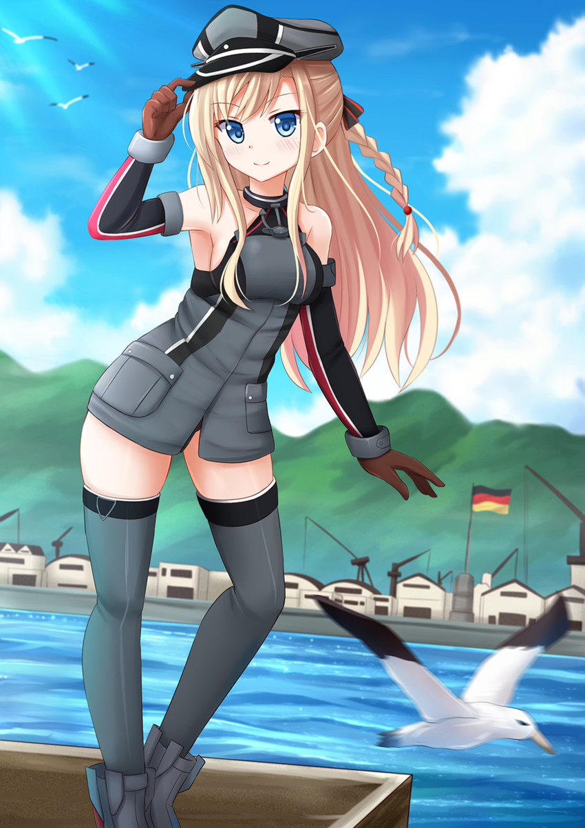 bismarck and wilhelmina braunschweig ingenohl friedeburg (kantai collection and 1 more) drawn by kazenokaze