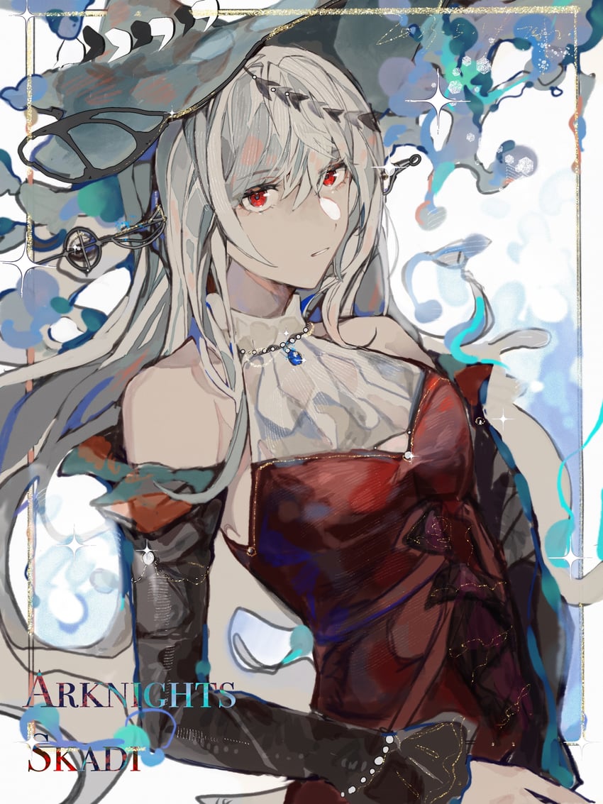 skadi and skadi the corrupting heart (arknights) drawn by egami+